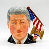 Royal Doulton PTP Large Character Jug, Pres. Bill Clinton