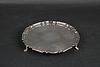 English Sterling Silver Footed Salver 