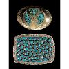 Sterling Silver and Turquoise Belt Buckles