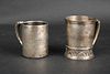 Two American Sterling Silver Christening Cups