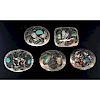 Silver and Turquoise Belt Buckles, From the Estate of Lorraine Abell (New Jersey, 1929-2015)