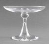 Daum France Trumpeted-Form Glass Compote