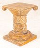 Colonial Style Cerused Wood Pedestal Column