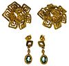 18k Yellow Gold Earring Sets