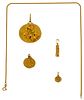 18k Yellow Gold Necklace and Pendant Assortment