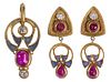 Julie Rauschenberger 22k and 18k Yellow Gold and Gemstone Suite