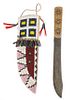Kiowa Beaded Sheath & Trade Knife 19th C.