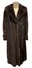 Classic 1920s MARSHALL FIELDS Full Length Mink Coat