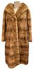 Vintage 1950s Mink Full Length Fur Coat