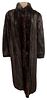Vintage Full Length Mink Fur Coat LAKRITZ & PICUS FURS
