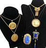 Antique Vintage Victorian Lockets, Cameo and Pendant Necklaces 