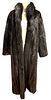Vintage Full Length Black Mink Fur Coat