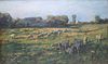 Gaines Ruger Donoho (1857 - 1916) Long Island farm scene painting