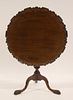 Antique Mahogany Chippendale Style Tilt Top Table