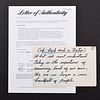 Vintage Muhammad Ali Handwritten Speech Card, LOA