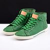 Louis Vuitton Men's Leather Trimmed High-Top Sneakers