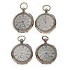 Elgin Size 18 Open Face Pocket Watches Ca. 1880