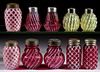 ASSORTED OPALESCENT GLASS SALT AND PEPPER SHAKERS, LOT OF TEN,