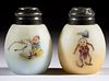 MT. WASHINGTON EGG - PALMER COX BROWNIE SALT AND PEPPER SHAKERS, LOT OF TWO,