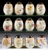 MT. WASHINGTON DECORATED EGG SALT AND PEPPER SHAKERS, LOT OF 12,