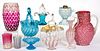 ASSORTED GLASS ARTICLES, LOT OF 11,
