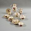 Thirteen-piece Ludwigsburg Porcelain Partial Tea Set