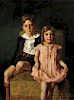 Nikol Schattenstein (Russian/American, 1877-1954)      Portrait of a Brother and Sister