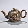 Cream-colored Earthenware Teapot and Cover