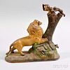Kyser & Rex "Lion and Two Monkeys" Mechanical Bank