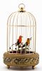 * A German Singing Bird Cage Automaton, Height 10 3/8 inches.