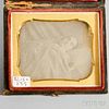 Cased Post-Mortem Sixth-plate Daguerreotype of a Woman.