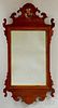 Chippendale-style Carved Mahogany Scroll-frame Mirror