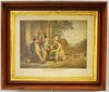 Framed M. Knoedler Lithograph After George Caleb Bingham's Canvassing for a Vote