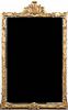 A Victorian Style Giltwood Over Mantle Mirror, Height 44 inches x width 26 inches.