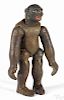 Schoenhut painted wood gorilla with painted eyes, style 3, 7 1/2'' h.