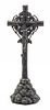 A Continental Silvered Metal Crucifix. Height 15 1/2 x width 6 inches.