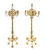 * A Pair of Charles X Style Six-Light Candelabra, LATE 19TH/EARLY 20TH CENTURY, Height 32 1/8 inches.