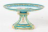 * A Sevres Style Gilt Porcelain Tazza, Height 5 x diameter 9 1/2 inches.