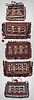 5 Old Afghan Kilim Trappings/Bags