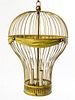 A Continental Tole Three-Light Hanging Lantern, Height 23 1/2 inches.
