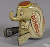 Marx tin lithograph wind-up Dumbo, 4'' h.