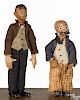Swiss Bucherer metal ball jointed Mutt and Jeff Saba figures, in original outfits, 6 1/4'' h.