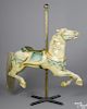 Carved and painted outside row jumper carousel horse, attributed to Charles Carmel