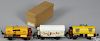 Three Marklin O Gauge freight train cars, four-wheel group, to include a no. 17740 BP tanker