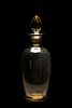 Early 20th C. Pale Amber Blown Glass Bottle