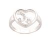 Ladies Chopard Style 14K White Gold & Diamond Ring