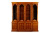 Biedermeier Style Burled Wood China Cabinet