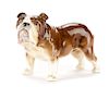 Finely Modeled English Porcelain Standing Bulldog