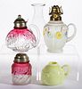 ASSORTED NORTHWOOD GLASS CONDIMENT ARTICLES, LOT OF TWO,
