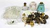 ASSORTED MINIATURE AND STAND LIGHTING PARTS, UNCOUNTED LOT